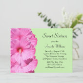 Invitation d'anniversaire tropicale (verte) (Debout devant)