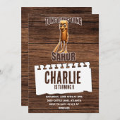 Invitation d'anniversaire Tung tung sahur (Devant / Derrière)