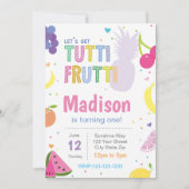 Invitation d'anniversaire Tutti Frutii (Devant)