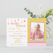 Invitation d'anniversaire Twinkle Twinkle Little S (Debout devant)