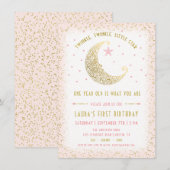 Invitation d'anniversaire Twinkle Twinkle Little S (Devant / Derrière)