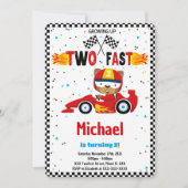 Invitation d'anniversaire Two Fast (Devant)