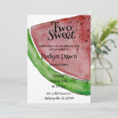 Invitation d'anniversaire Two Sweet (Debout devant)