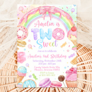 Invitation d'anniversaire Two Sweet, Invitation 2è