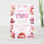 Invitation d'anniversaire Two Sweet, invitation d' (Devant)