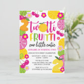 Invitation d'anniversaire Twotti Fruitti (Debout devant)