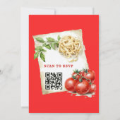 Invitation d'anniversaire un an Spaghetti rayure r (Dos)