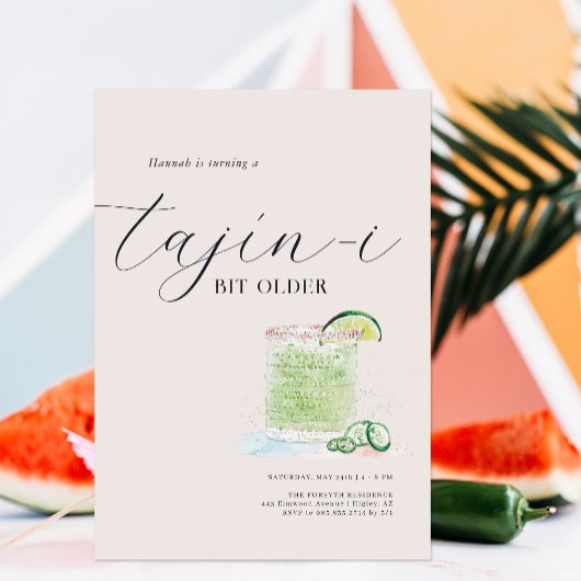 Invitation d'anniversaire un peu plus vieille de T