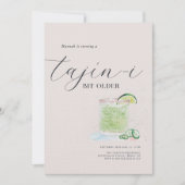 Invitation d'anniversaire un peu plus vieille de T (Devant)