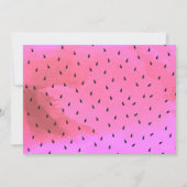 Invitation d'anniversaire Une dans une pastèque (Dos)