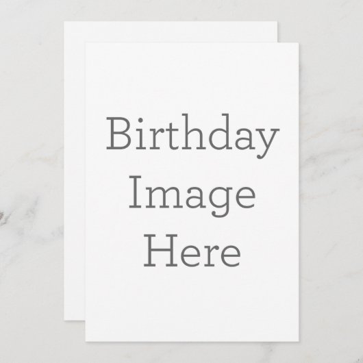 Invitation d'anniversaire unique (Devant / Derrière)