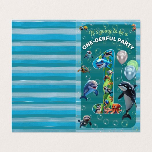 Invitation d'anniversaire verticale d'une fête (Extérieur déplié)