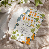 Invitation d'anniversaire Vibrant Dino-Mite