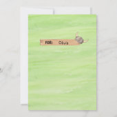 Invitation d'anniversaire Viking pour garçon, aqua (Dos)