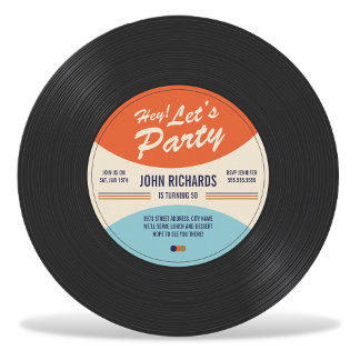 Invitation d'anniversaire vintage