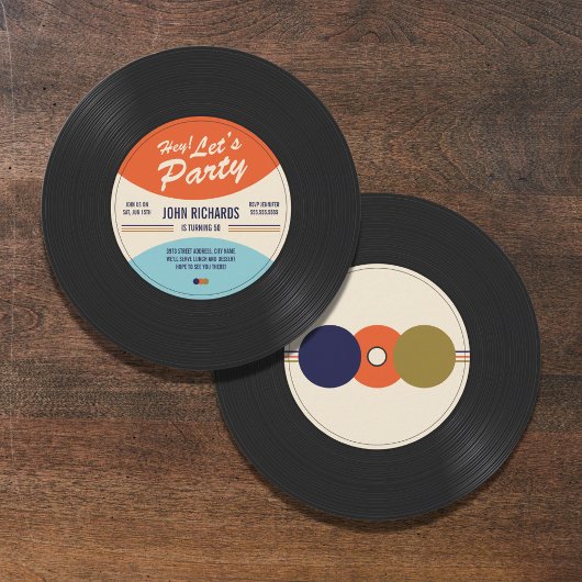 Invitation d'anniversaire vintage