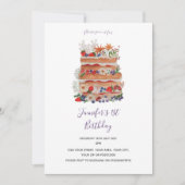 Invitation d'anniversaire Vintage Cake (Devant)