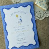 Invitation d'anniversaire vintage One Silly Goose