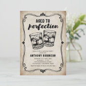 Invitation d'anniversaire vintage pour Whiskey (Debout devant)