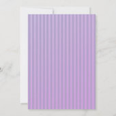 Invitation d'anniversaire violet pour filles (Dos)