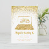 Invitation d'anniversaire virtuelle, Quarantine An (Debout devant)