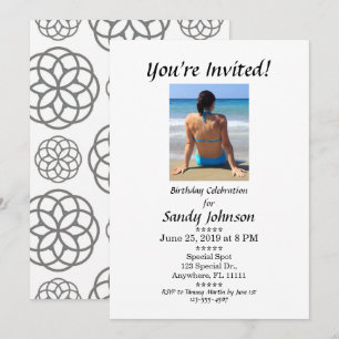 Invitation d'anniversaire Vous êtes invité Adulte 