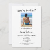 Invitation d'anniversaire Vous êtes invité Sur mes (Devant)