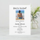 Invitation d'anniversaire Vous êtes invité Sur mes (Debout devant)