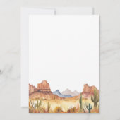 Invitation d'anniversaire Western Cowboy (Dos)