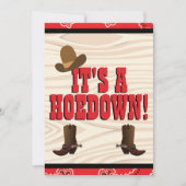 Invitation d'anniversaire Western Paisley Handkerc (Devant)