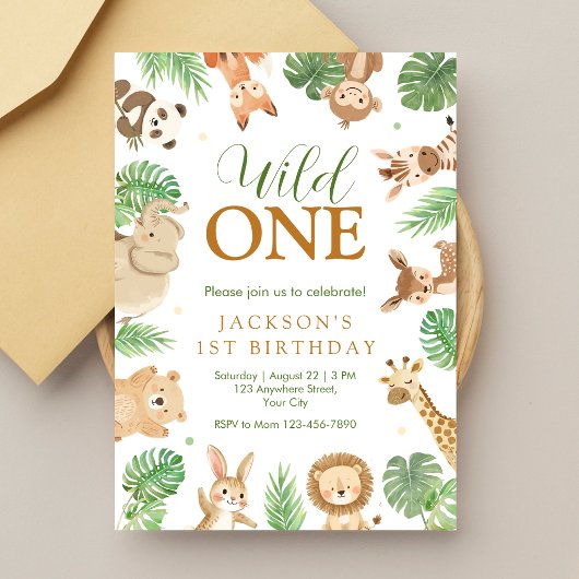 Invitation d'anniversaire Wild One