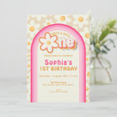 Invitation d'anniversaire Wild One Boho Daisy Rain (Debout devant)