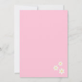 Invitation d'anniversaire Wild One Boho Daisy Rain (Dos)