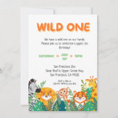 Invitation d'anniversaire Wild One Boy (Devant)