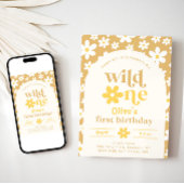 Invitation d'anniversaire Wild One Daisy | Premier