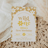 Invitation d'anniversaire Wild One Daisy | Premier