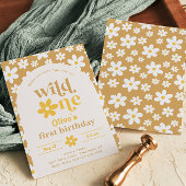 Invitation d'anniversaire Wild One Daisy | Premier