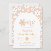 Invitation d'anniversaire Wild One Daisy | Premier (Devant)
