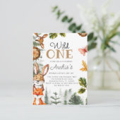 Invitation d'anniversaire Wild One, Invitation Wil (Debout devant)