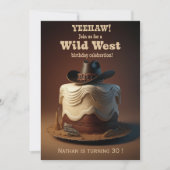 Invitation d'anniversaire Wild West (Devant)