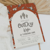 Invitation d'anniversaire Wild West | Invitation C