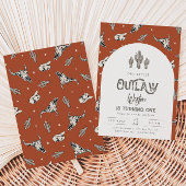 Invitation d'anniversaire Wild West | Invitation C
