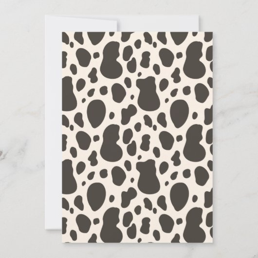 Invitation d'anniversaire Wild West | Invitation C (Dos)