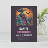 Invitation d'anniversaire Wild West Zombie (Debout devant)