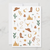 Invitation d'anniversaire Wild Western (Dos)