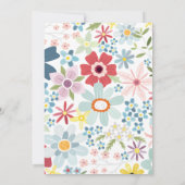Invitation d'anniversaire Wildflower (Dos)