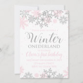 Invitation d'anniversaire Winter ONEderland (Devant)