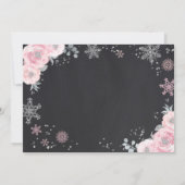 Invitation d'anniversaire Winter ONEderland Rose A (Dos)