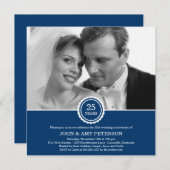 Invitation d'anniversaire Wonderful Years (Navy) (Devant / Derrière)