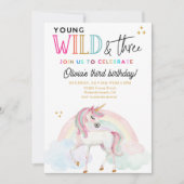 Invitation d'anniversaire Young Wild & Three Licor (Devant)